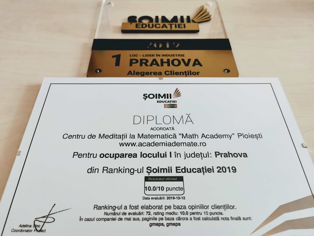 Centru de Meditații la Matematică "Math Academy" Ploiești, București - Online și la Sediu